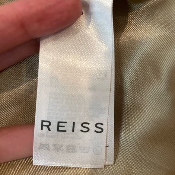 Reiss Tor Belted Wool Blend Coat In Camel NWT  US 4 - Picture 15 of 16